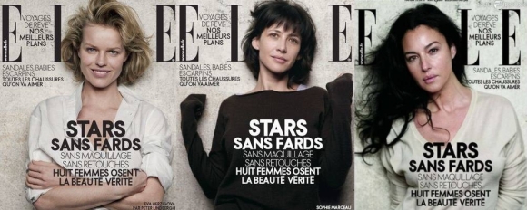 „Elle“ žurnalas jau 3 numerius iš eilės viršelio žvaigždes fotografavo be makiažo, įmantrių šukuosenų, prašmatnių drabužių, aksesuarų ir be jokių kompiuterinių patobulinimų.