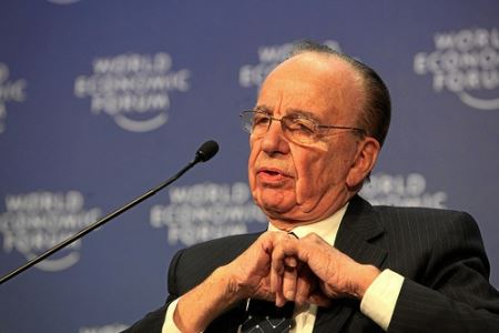 „News Corporation“ savininkas Rupertas Merdokas (Rupert Murdoch). WEF nuotrauka iš Flickr archyvo.