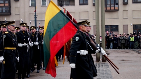 Iškilmingos eisenos pradžia. Autorės nuotr.