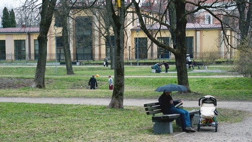 Parkas nepamirštas. Autoriaus nuotr.