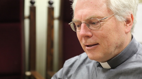 Prof. John Ehrat, SJ. Kosto Kajėno nuotr. Prof. John Ehrat, SJ. Kosto Kajėno nuotr.