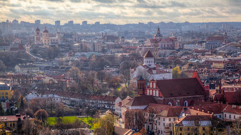 Vilniaus panorama. Nuotrauka: Laimonas Ciūnys