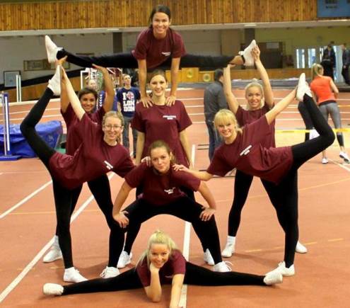 VU aerobinės gimnastikos rinktinė rengiasi naujoms varžyboms. Nuotrauka iš autorės archyvo