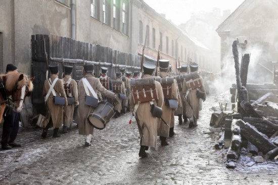 Serialo „Karas ir taika“ filmavimo akimirka