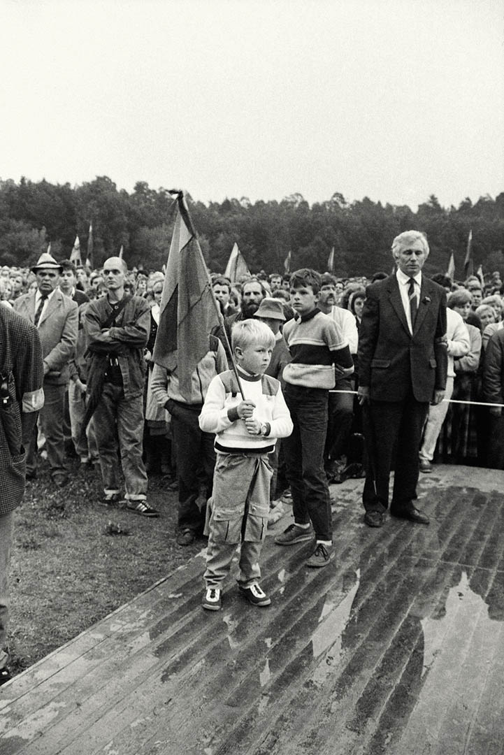 L. Skirpsto nuotrauka. 1988 m. mitingas Vingio parke.