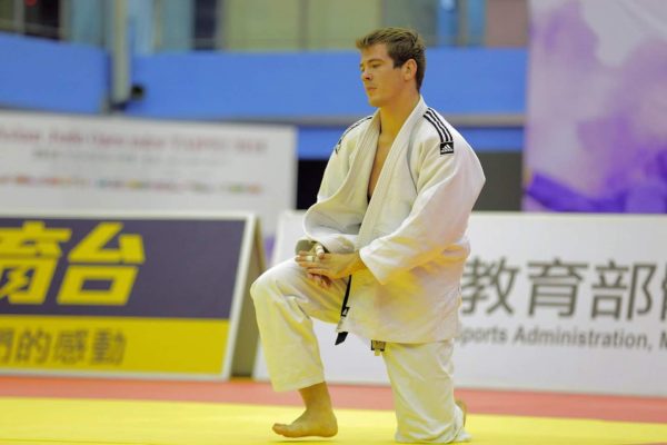 Rokas Nenartavičius Asia Judo Open varžybose Taivane. Asmeninio archyvo nuotr.