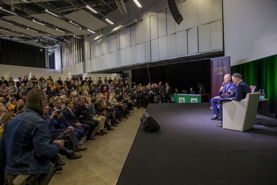 Skaitytojų susikitimas su Prezidentu Gitanu Nausėda. Roko Lukoševičiaus nuotraukos.